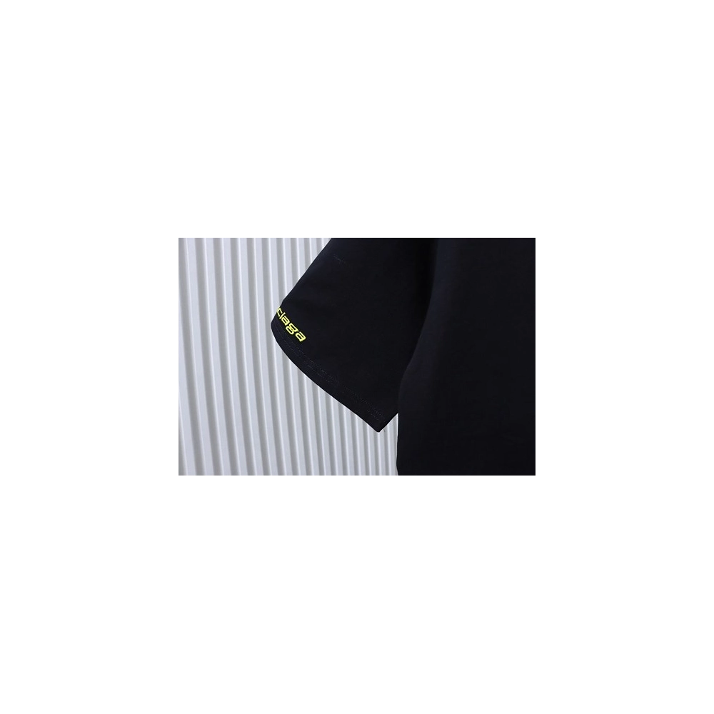 Balenciaga Sleeve Logo Embroidered T-Shirt Black,Balenciaga T-Shirts,T-Shirts,CLOTHES