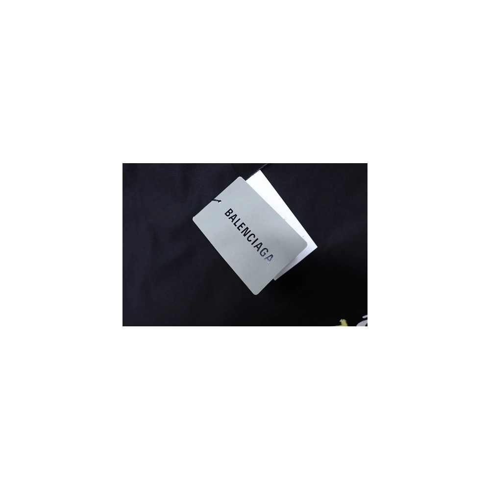 Balenciaga Sleeve Logo Embroidered T-Shirt Black,Balenciaga T-Shirts,T-Shirts,CLOTHES