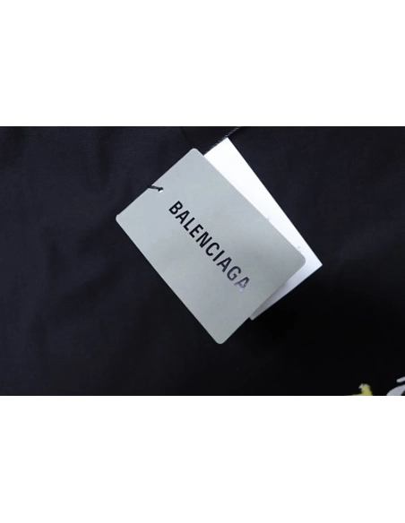 Balenciaga Sleeve Logo Embroidered T-Shirt Black,Balenciaga T-Shirts,T-Shirts,CLOTHES