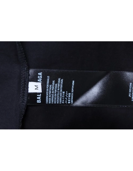 Balenciaga Sleeve Logo Embroidered T-Shirt Black,Balenciaga T-Shirts,T-Shirts,CLOTHES