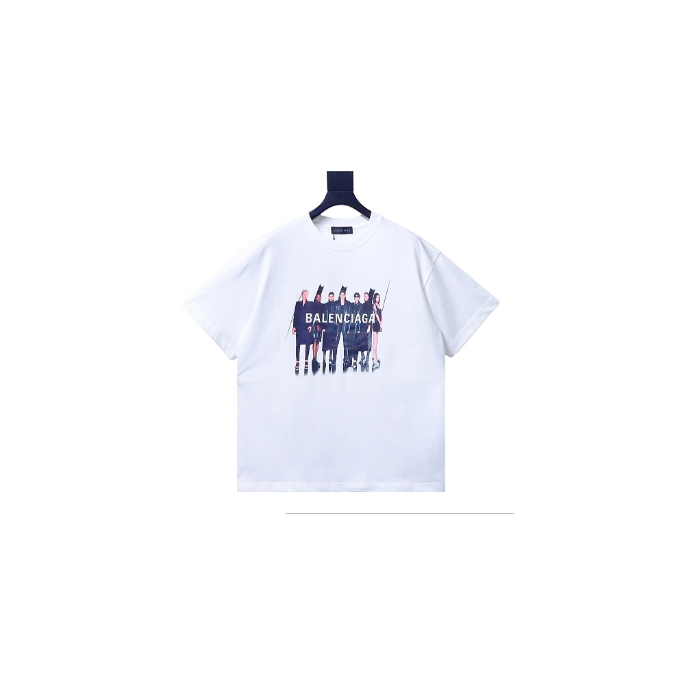 Balenciaga All-Star Portrait Print T-Shirt White,Balenciaga T-Shirts,T-Shirts,CLOTHES