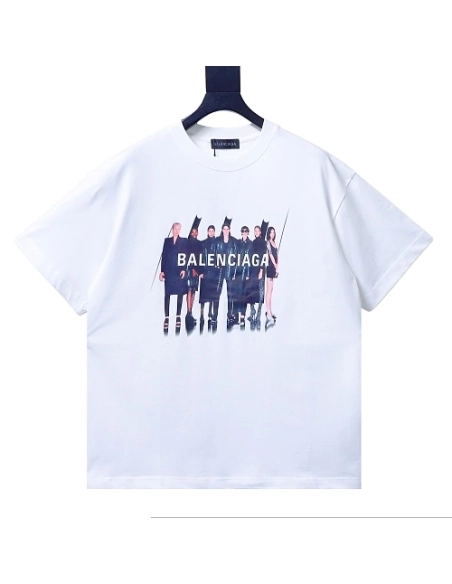 Balenciaga All-Star Portrait Print T-Shirt White,Balenciaga T-Shirts,T-Shirts,CLOTHES