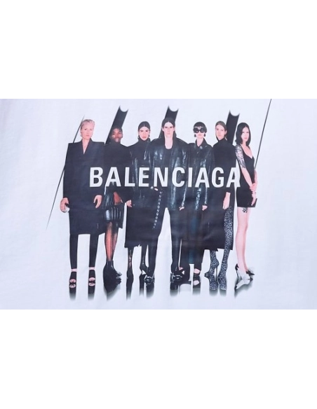 Balenciaga All-Star Portrait Print T-Shirt White,Balenciaga T-Shirts,T-Shirts,CLOTHES