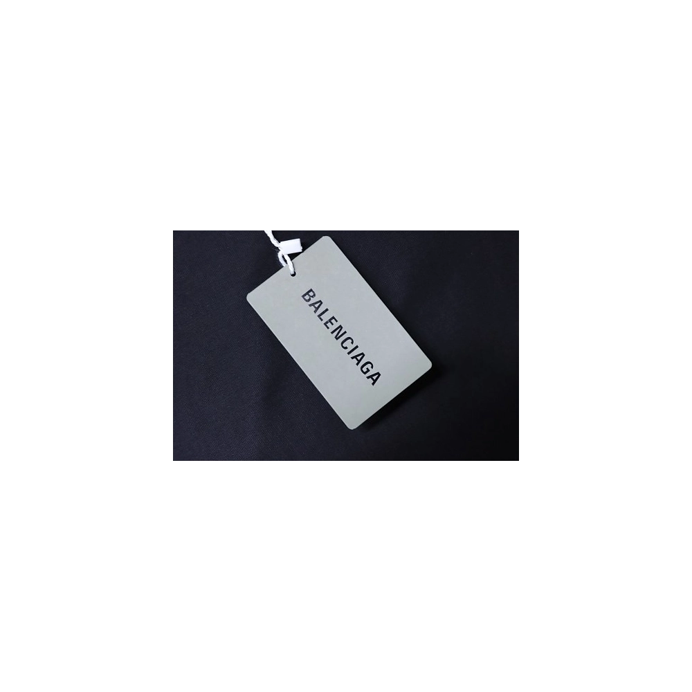 Balenciaga Chest Badge Embroidered T-Shirt Black,Balenciaga T-Shirts,T-Shirts,CLOTHES