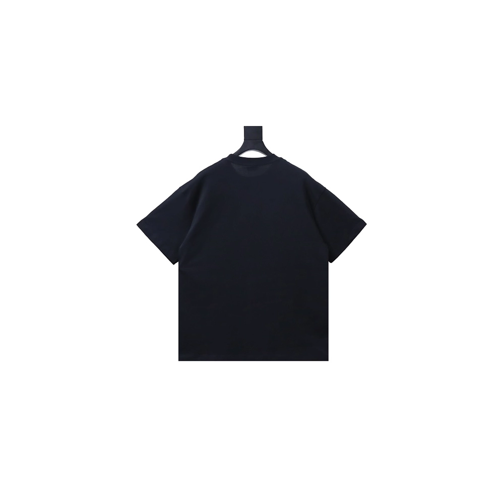 Balenciaga Inverted Letter Print T-Shirt Black,Balenciaga T-Shirts,T-Shirts,CLOTHES