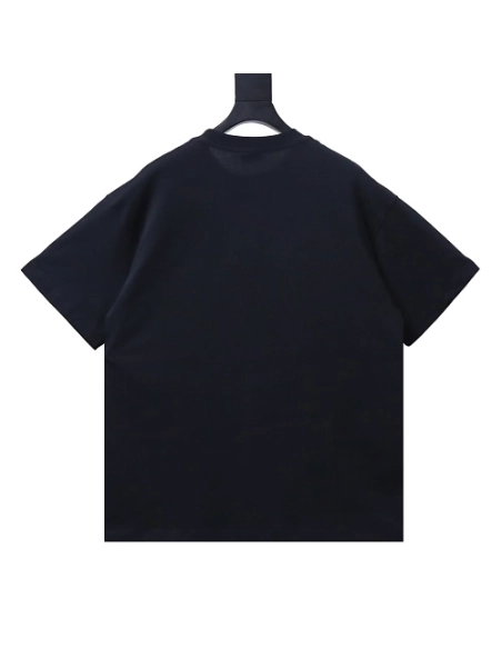 Balenciaga Inverted Letter Print T-Shirt Black,Balenciaga T-Shirts,T-Shirts,CLOTHES
