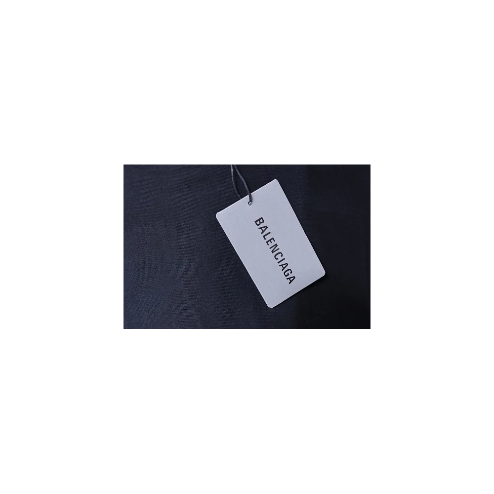 Balenciaga Inverted Letter Print T-Shirt Black,Balenciaga T-Shirts,T-Shirts,CLOTHES