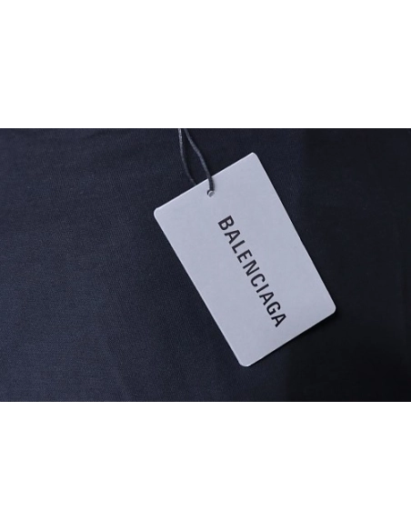 Balenciaga Inverted Letter Print T-Shirt Black,Balenciaga T-Shirts,T-Shirts,CLOTHES