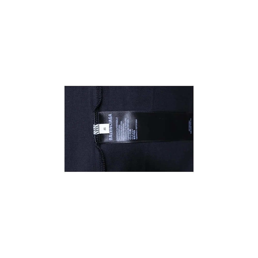 Balenciaga Inverted Letter Print T-Shirt Black,Balenciaga T-Shirts,T-Shirts,CLOTHES