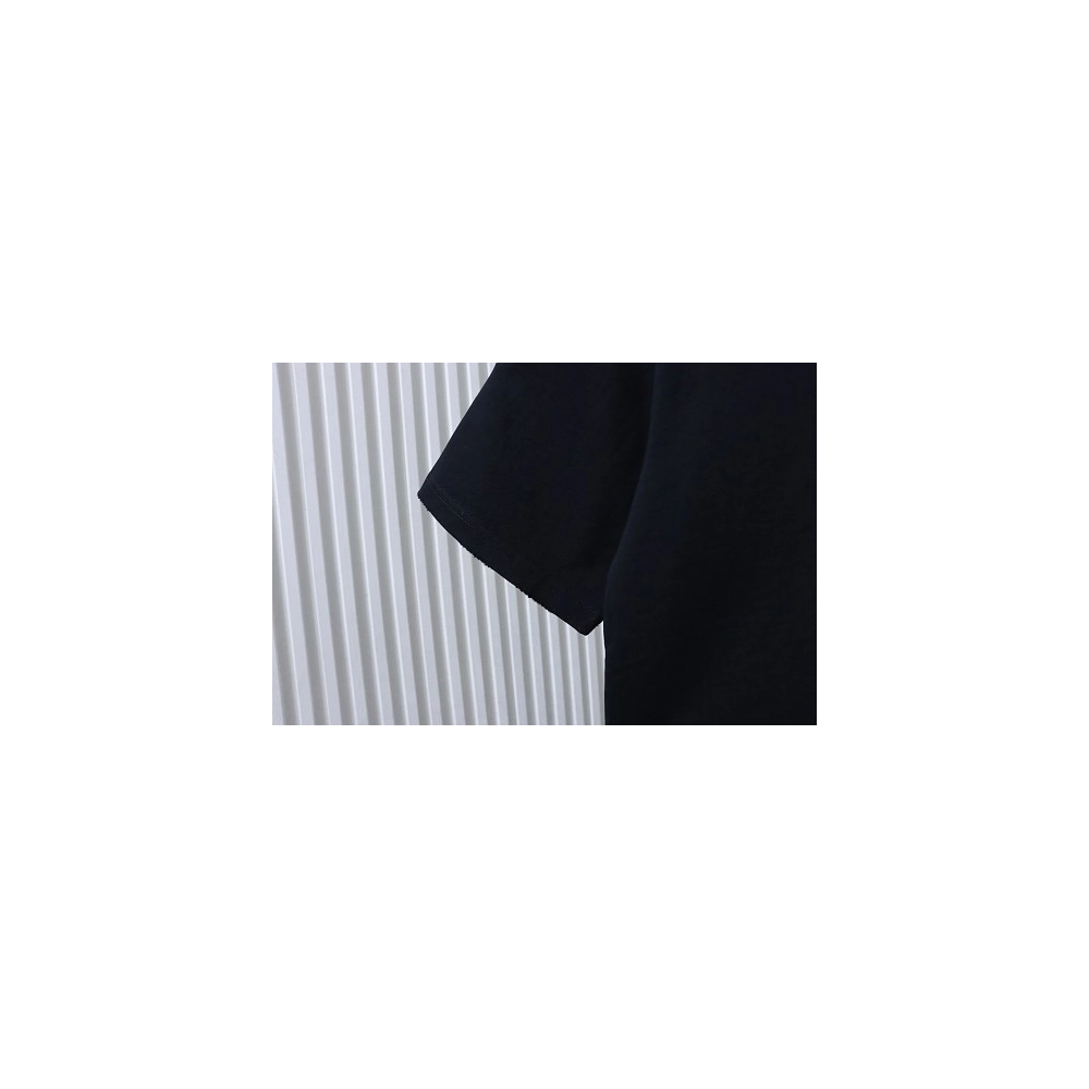 Balenciaga Ring-Print Letter T-Shirt Black,Balenciaga T-Shirts,T-Shirts,CLOTHES