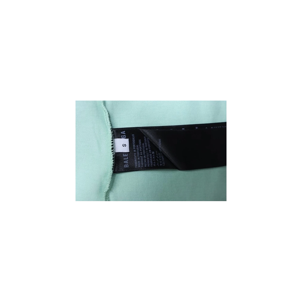 Balenciaga Ring-Print Letter T-Shirt Green,Balenciaga T-Shirts,T-Shirts,CLOTHES