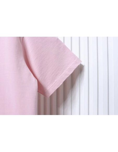 Balenciaga Ring-Print Letter T-Shirt Pink,Balenciaga T-Shirts,T-Shirts,CLOTHES
