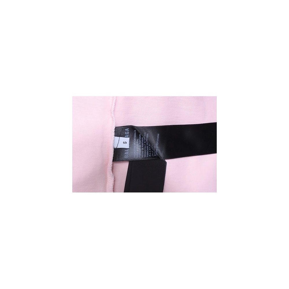 Balenciaga Ring-Print Letter T-Shirt Pink,Balenciaga T-Shirts,T-Shirts,CLOTHES