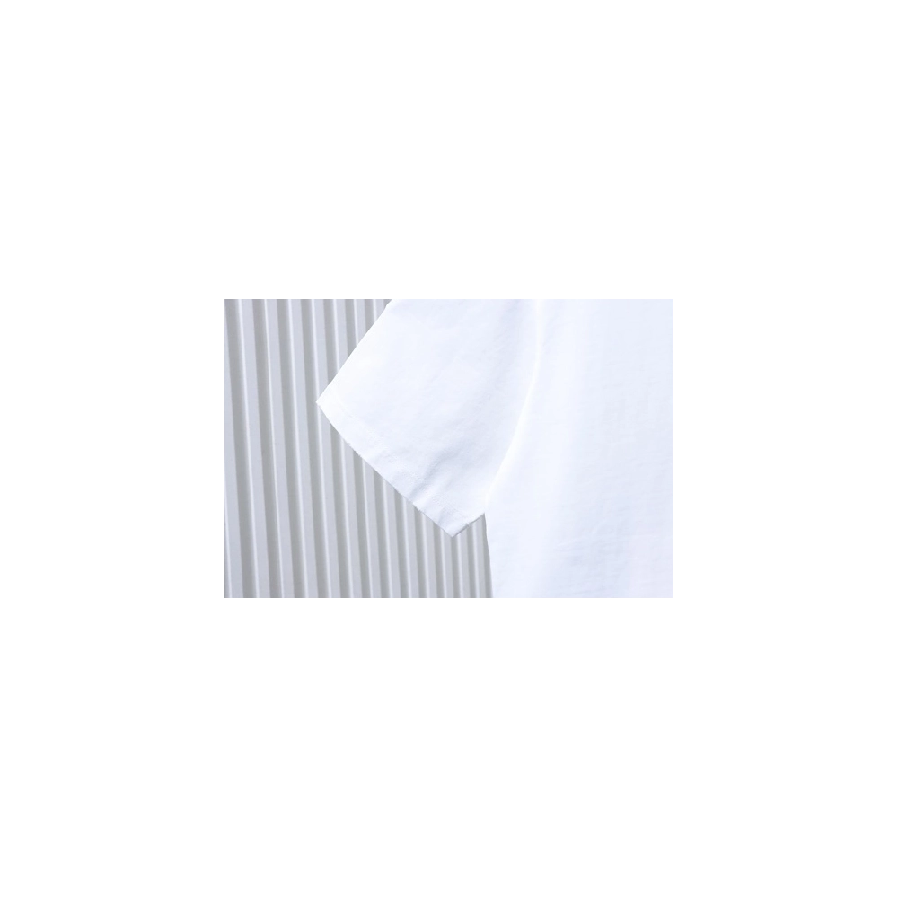 Balenciaga Ring-Print Letter T-Shirt White,Balenciaga T-Shirts,T-Shirts,CLOTHES