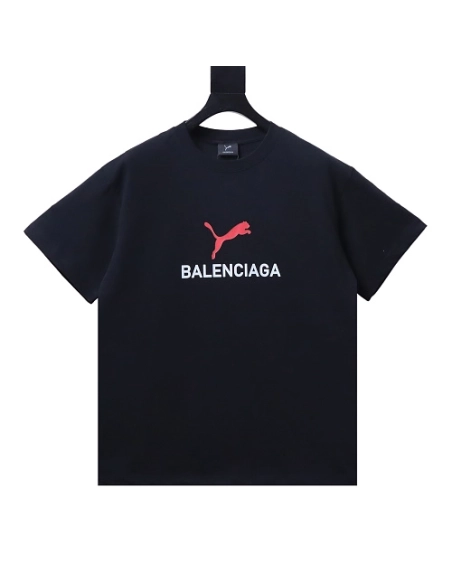 Balenciaga x Puma Printed T-Shirt Black,Balenciaga T-Shirts,T-Shirts,CLOTHES