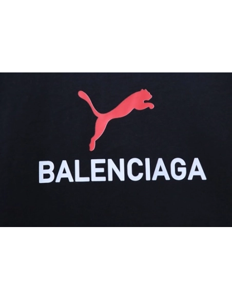 Balenciaga x Puma Printed T-Shirt Black,Balenciaga T-Shirts,T-Shirts,CLOTHES