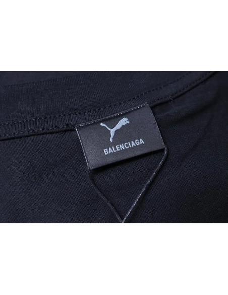Balenciaga x Puma Printed T-Shirt Black,Balenciaga T-Shirts,T-Shirts,CLOTHES