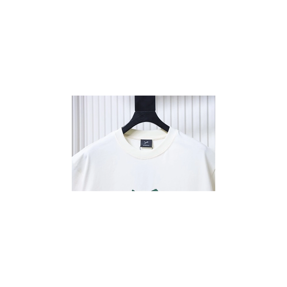 Balenciaga x Puma Printed T-Shirt White,Balenciaga T-Shirts,T-Shirts,CLOTHES