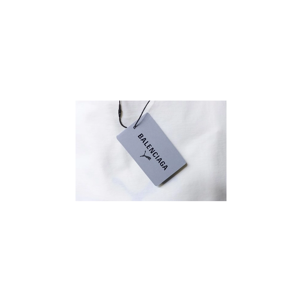 Balenciaga x Puma Printed T-Shirt White,Balenciaga T-Shirts,T-Shirts,CLOTHES