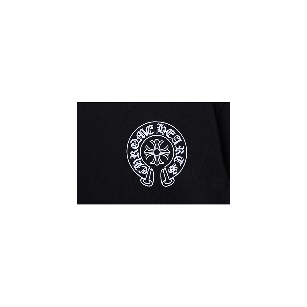 Chrome Hearts Flag Print T-shirt Black,Chrome Hearts T-Shirts,T-Shirts,CLOTHES