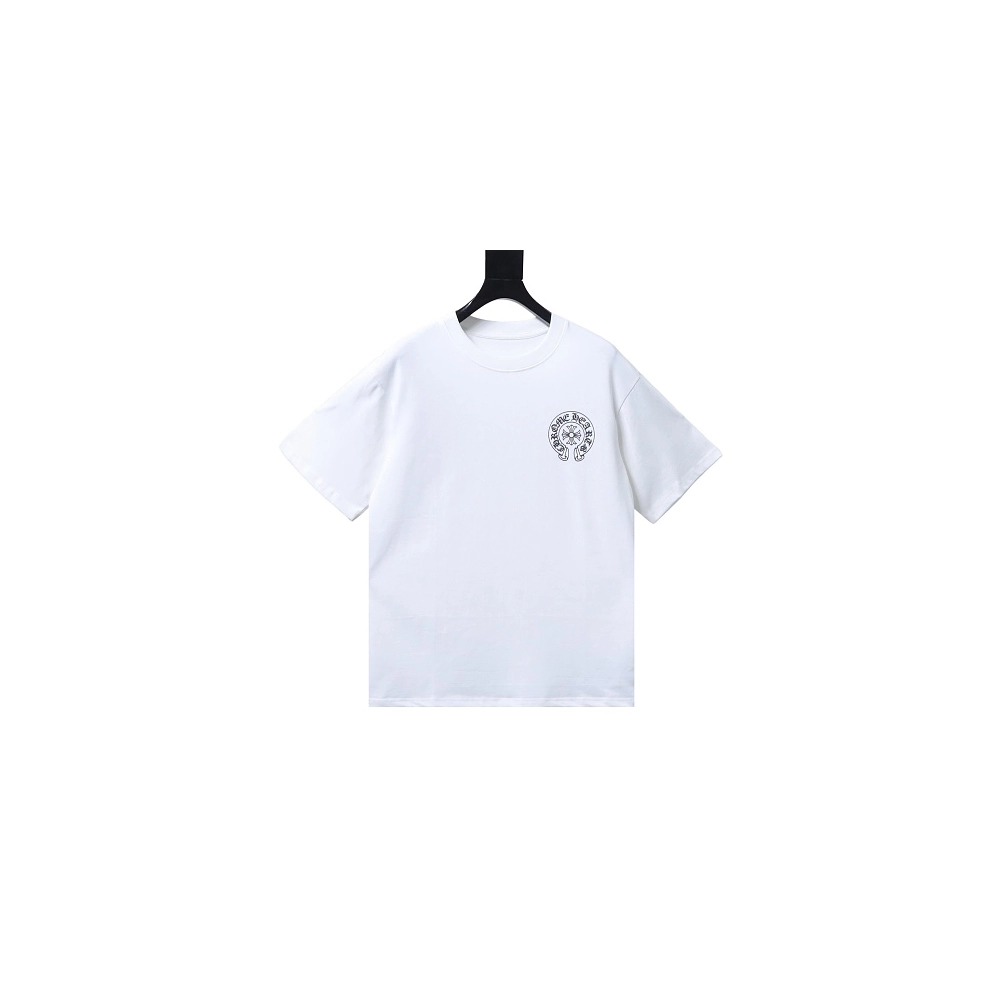 Chrome Hearts Flag Print T-shirt White,Chrome Hearts T-Shirts,T-Shirts,CLOTHES