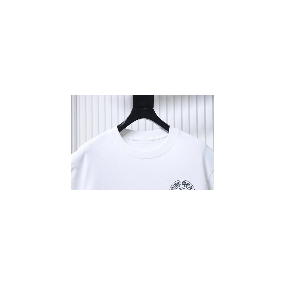 Chrome Hearts Flag Print T-shirt White,Chrome Hearts T-Shirts,T-Shirts,CLOTHES