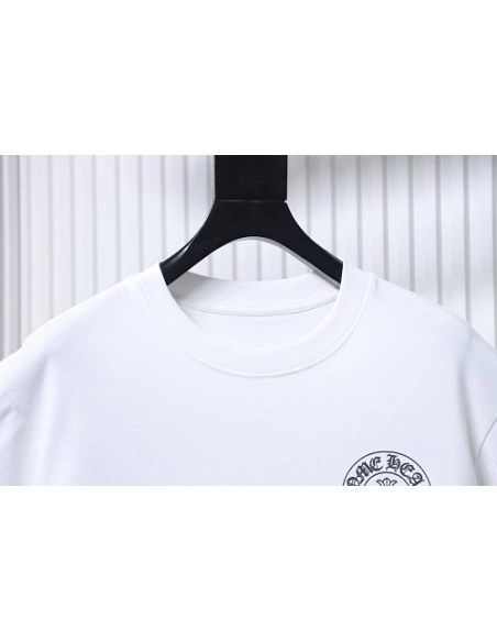 Chrome Hearts Flag Print T-shirt White,Chrome Hearts T-Shirts,T-Shirts,CLOTHES