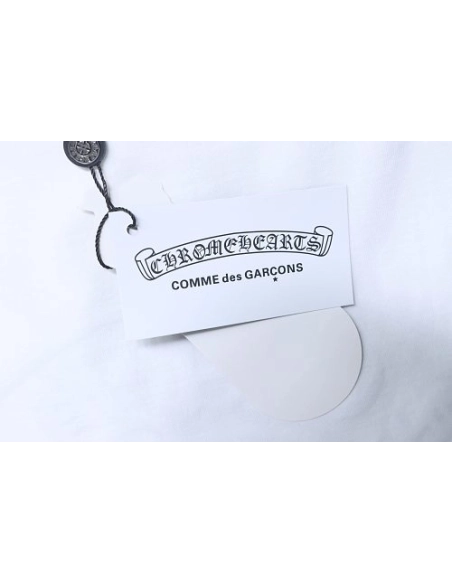 Chrome Hearts Horseshoe Logo Back-Print T-Shirt White,Chrome Hearts T-Shirts,T-Shirts,CLOTHES