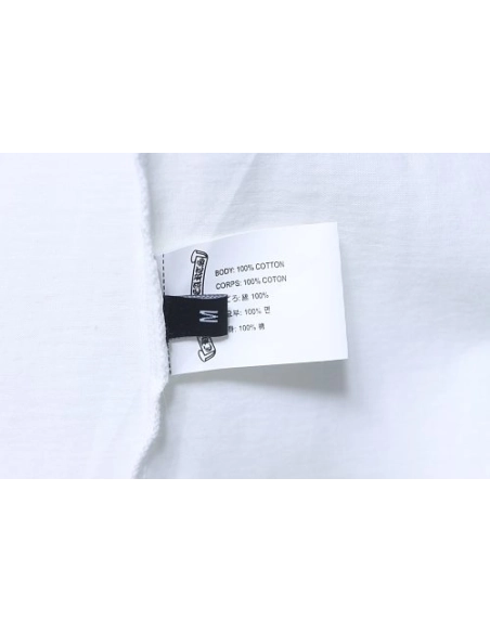 Chrome Hearts Horseshoe Logo Back-Print T-Shirt White,Chrome Hearts T-Shirts,T-Shirts,CLOTHES