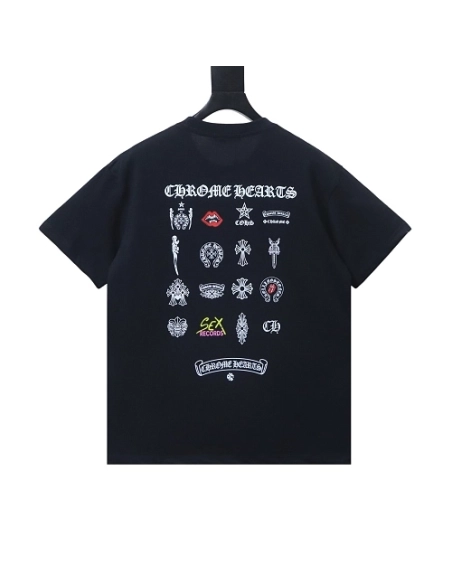 Chrome Hearts Multi-Element Collection T-shirt Black,Chrome Hearts T-Shirts,T-Shirts,CLOTHES