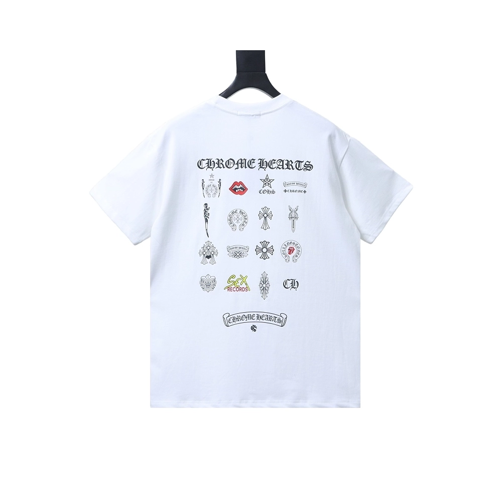 Chrome Hearts Multi-Element Collection T-shirt White,Chrome Hearts T-Shirts,T-Shirts,CLOTHES
