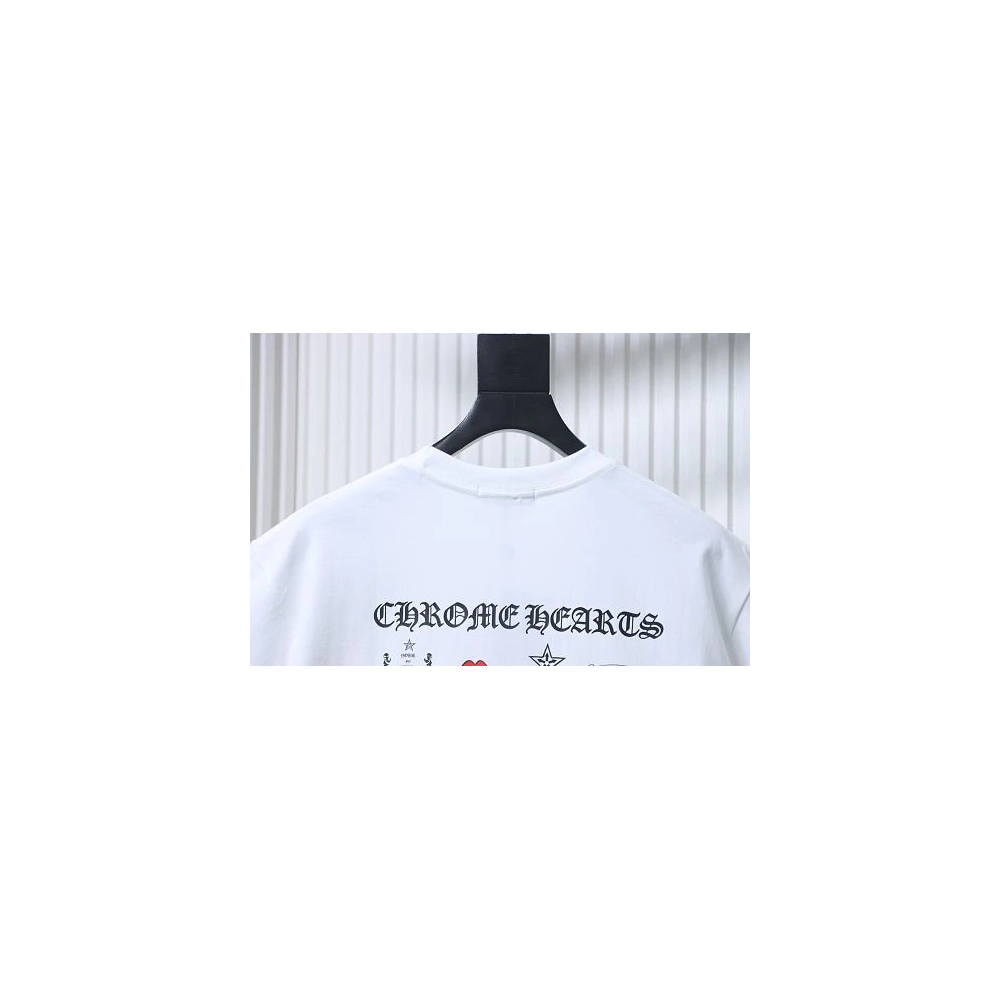 Chrome Hearts Multi-Element Collection T-shirt White,Chrome Hearts T-Shirts,T-Shirts,CLOTHES