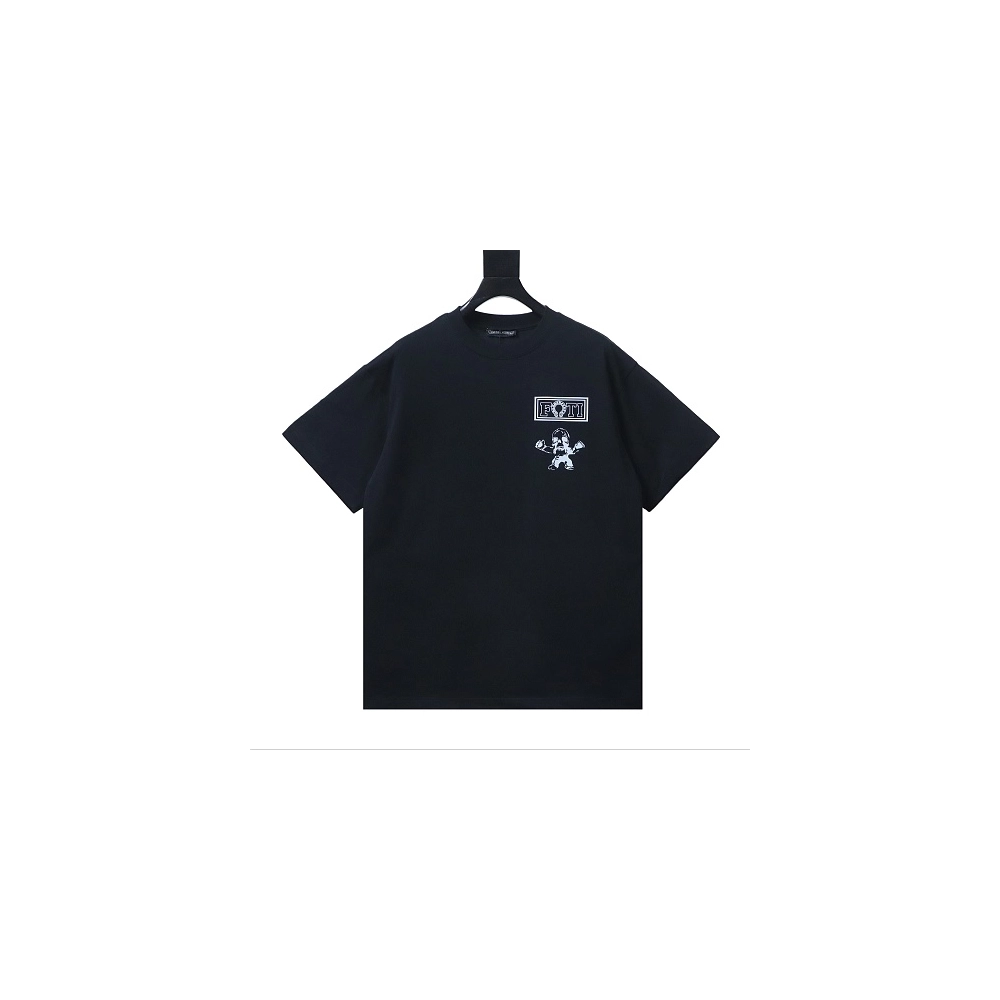 Chrome Hearts Nine-Panel Skull Print T-shirt Black,Chrome Hearts T-Shirts,T-Shirts,CLOTHES
