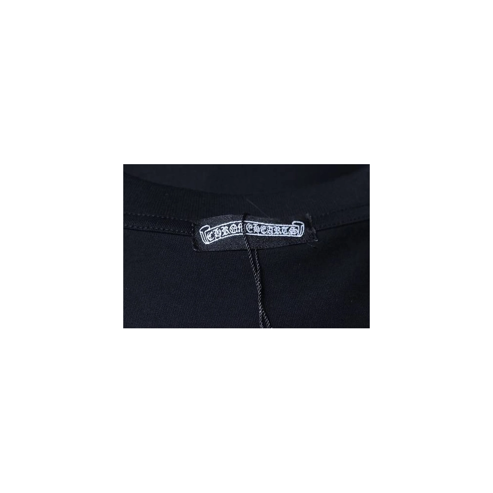 Chrome Hearts Rolling Stones Red Horseshoe Big Tongue Print T-Shirt Black,Chrome Hearts T-Shirts,T-Shirts,CLOTHES
