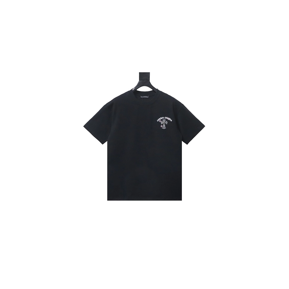 Chrome Hearts Sanskrit Cross Embroidered T-Shirt Black,Chrome Hearts T-Shirts,T-Shirts,CLOTHES