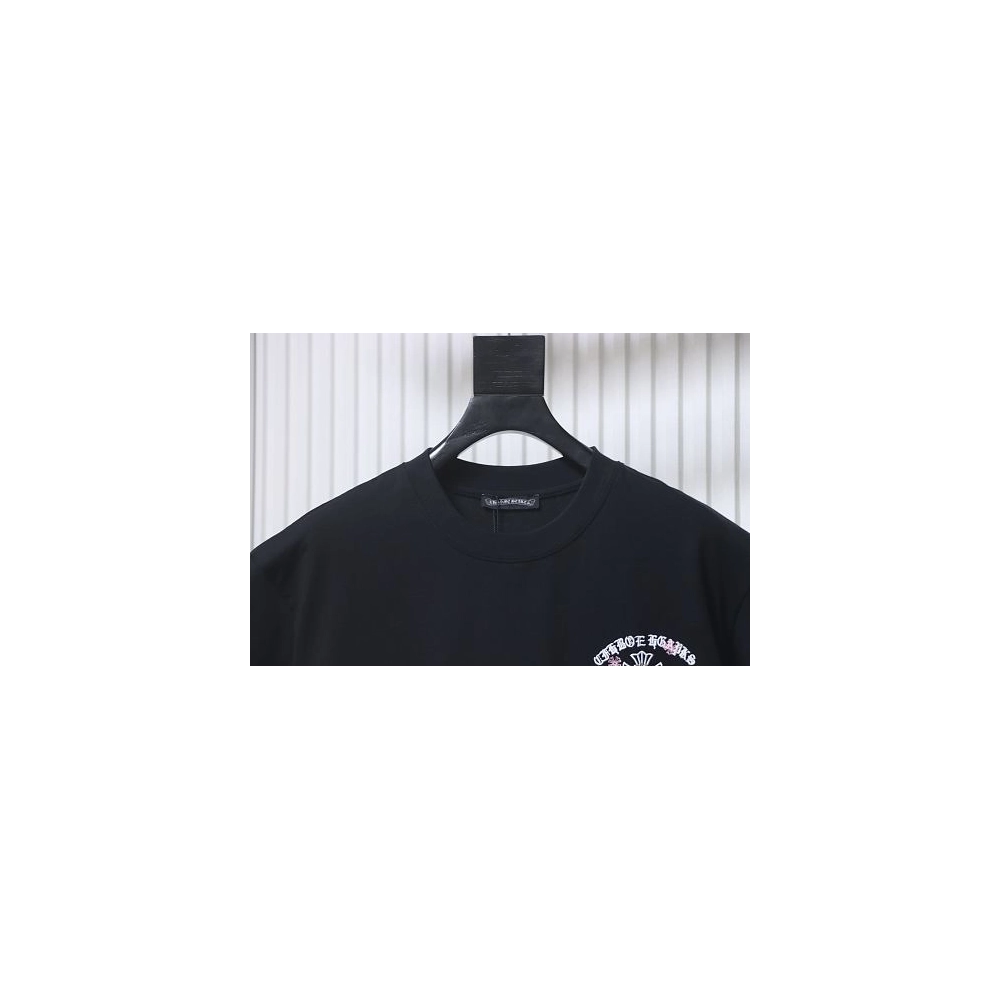 Chrome Hearts Sanskrit Cross Embroidered T-Shirt Black,Chrome Hearts T-Shirts,T-Shirts,CLOTHES