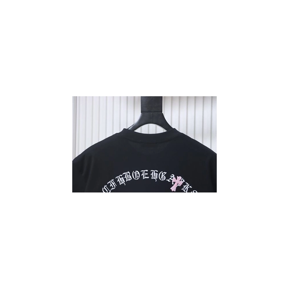 Chrome Hearts Sanskrit Cross Embroidered T-Shirt Black,Chrome Hearts T-Shirts,T-Shirts,CLOTHES