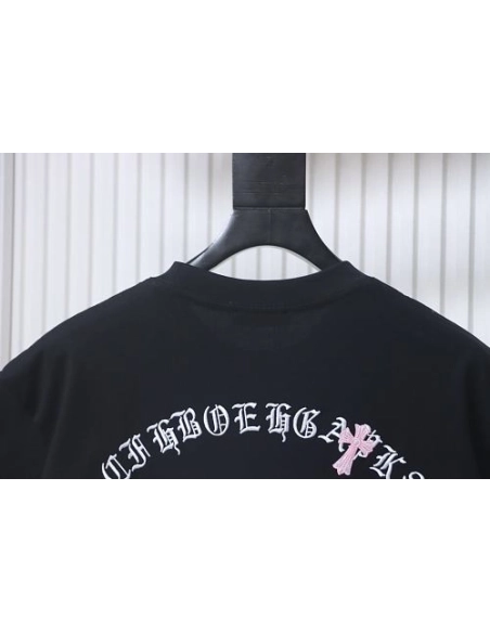 Chrome Hearts Sanskrit Cross Embroidered T-Shirt Black,Chrome Hearts T-Shirts,T-Shirts,CLOTHES
