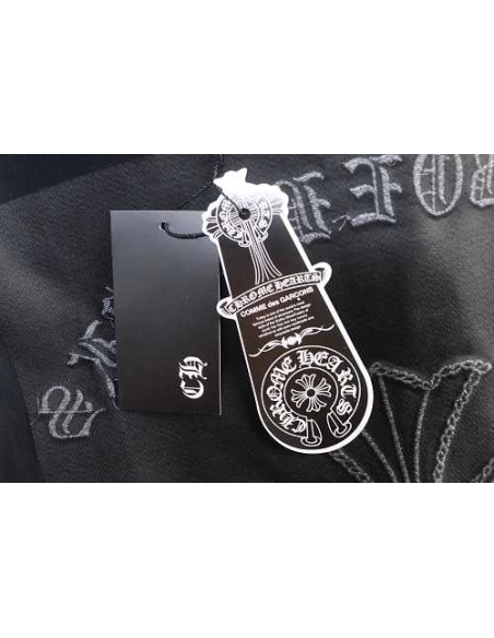 Chrome Hearts Sanskrit Cross Embroidered T-Shirt Black,Chrome Hearts T-Shirts,T-Shirts,CLOTHES