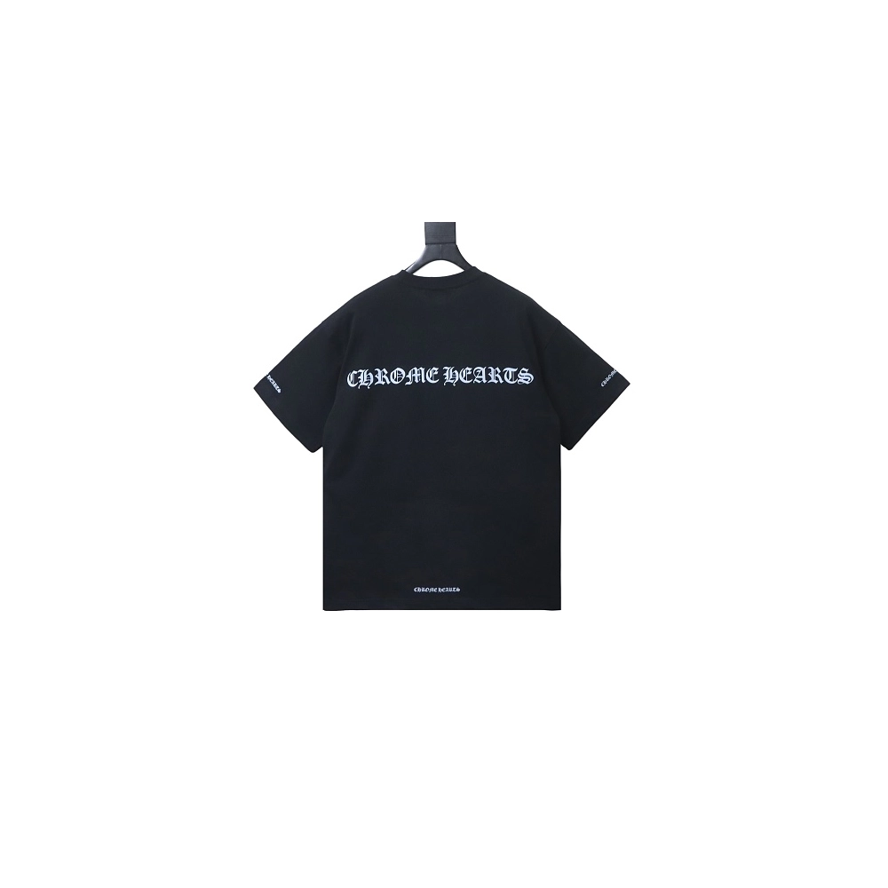Chrome Hearts Sanskrit Script Print T-shirt Black,Chrome Hearts T-Shirts,T-Shirts,CLOTHES