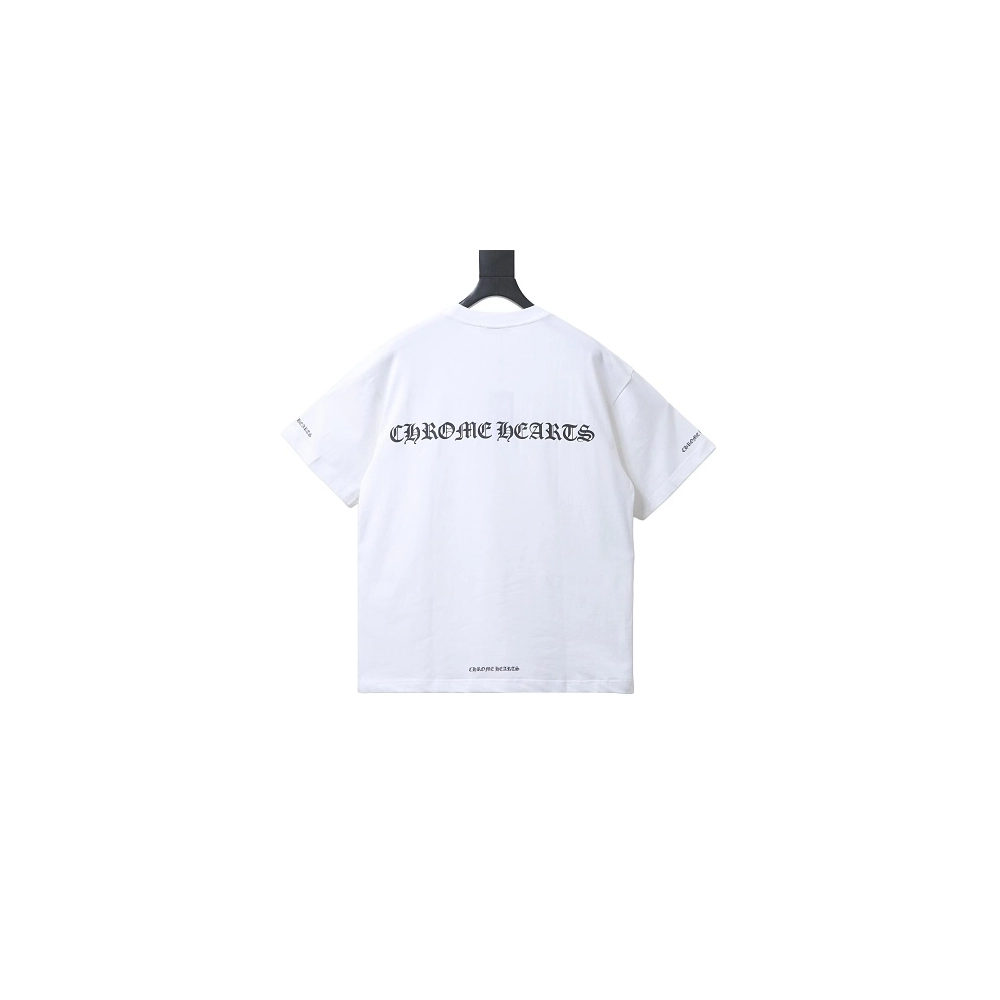 Chrome Hearts Sanskrit Script Print T-shirt White,Chrome Hearts T-Shirts,T-Shirts,CLOTHES