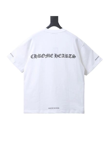 Chrome Hearts Sanskrit Script Print T-shirt White,Chrome Hearts T-Shirts,T-Shirts,CLOTHES