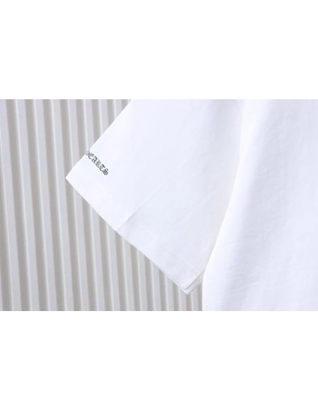 Chrome Hearts Sanskrit Script Print T-shirt White,Chrome Hearts T-Shirts,T-Shirts,CLOTHES