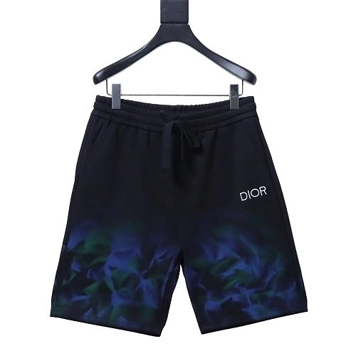 Dior Smoke-Effect Print Shorts Black,Dior Shorts,Shorts,CLOTHES