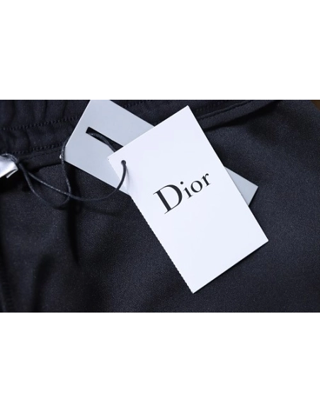 Dior Smoke-Effect Print Shorts Black,Dior Shorts,Shorts,CLOTHES