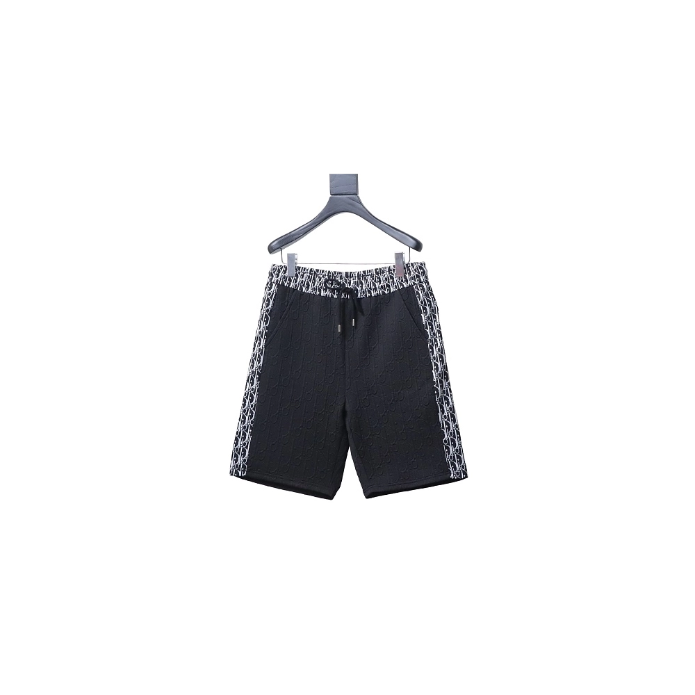 Dior Subtle Monogram Webbing Shorts Black,Dior Shorts,Shorts,CLOTHES