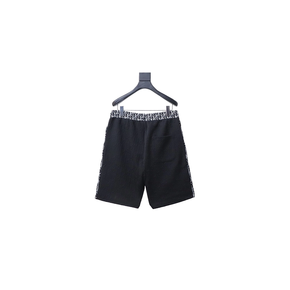 Dior Subtle Monogram Webbing Shorts Black,Dior Shorts,Shorts,CLOTHES