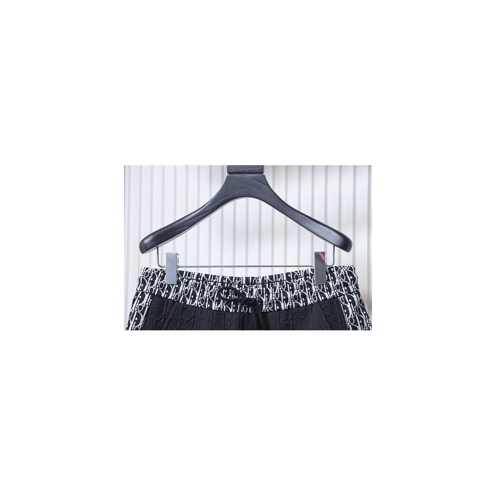 Dior Subtle Monogram Webbing Shorts Black,Dior Shorts,Shorts,CLOTHES