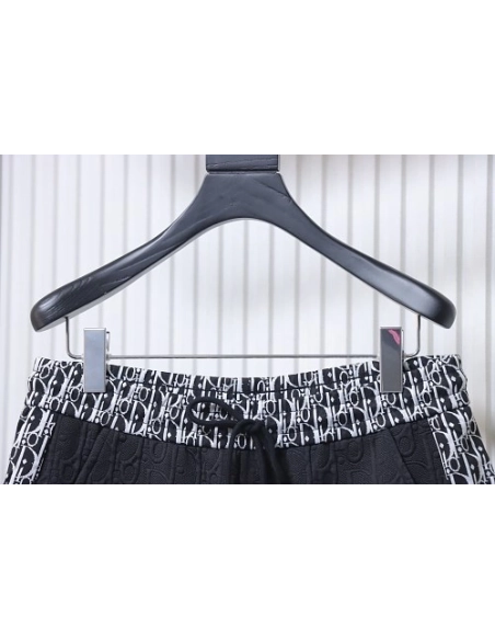 Dior Subtle Monogram Webbing Shorts Black,Dior Shorts,Shorts,CLOTHES