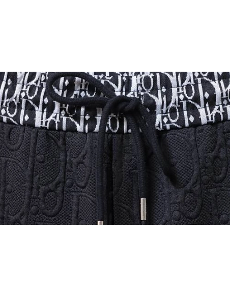 Dior Subtle Monogram Webbing Shorts Black,Dior Shorts,Shorts,CLOTHES